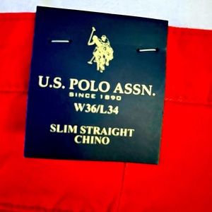 Classic Polo summer slim straight chino in cape cod red